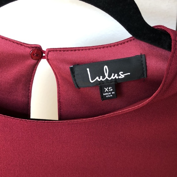 Lulus Center of Attention Maroon Bell Sleeve Dress - Picture 6 of 7